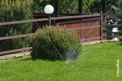 Спринклер в работе